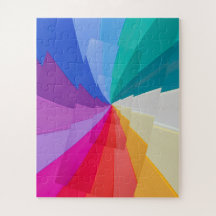 mehrfarbige Geschworene im Puzzle