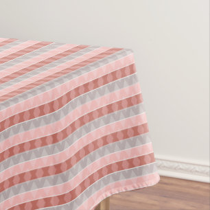 Mehrfarbige gestreifte geometrische Retro-Muster Tischdecke