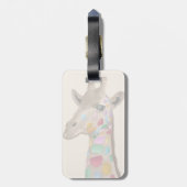 Mehrfarbige Giraffe Gepäckanhänger (Rückseite vertikal)