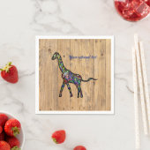 Mehrfarbige Giraffe Party Napkins Serviette (Beispiel)