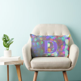 Mehrfarbige Glitzern-Schreibtischstuhl Lendenkissen