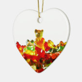 Mehrfarbige gummiartige Bären Keramikornament (Links)