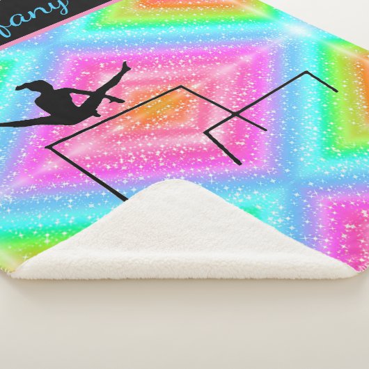 Mehrfarbige Gymnastik Personalisiert Sherpadecke (3/4)