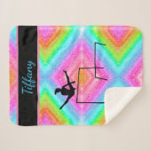 Mehrfarbige Gymnastik Personalisiert Sherpadecke (Vorderseite (Horizontal))