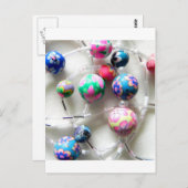 mehrfarbige Halskette Postkarte (Vorne/Hinten)