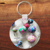 mehrfarbige Halskette Schlüsselanhänger (Vorderseite)