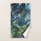 Mehrfarbige Handtücher. Abstraktes Muster. Anetka Badhandtuch Set (Handtuch)