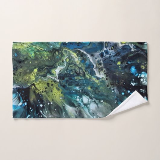 Mehrfarbige Handtücher. Abstraktes Muster. Anetka Badhandtuch Set (Handtuch)