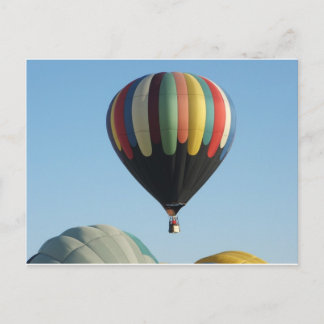 mehrfarbige Heißluftballons Postkarte