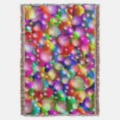 mehrfarbige Herz- und Blasen-Blankenwurzel Decke (Vorderseite Vertikal)