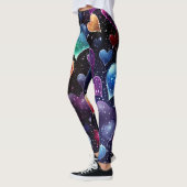 mehrfarbige Herzen Leggings (Links)