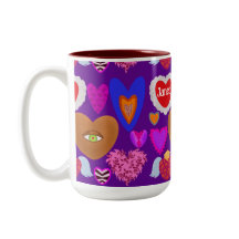 Mehrfarbige Herzen Valentine