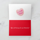 Mehrfarbige Herzkarte Feiertagskarte (Innenseite)