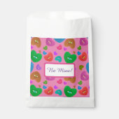 Mehrfarbige Herzklopfe mit Augapfelwangen-Liebe Geschenktütchen (Vorderseite)