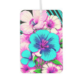 Mehrfarbige Hibiskus-Blume Thunder_Cove Autolufterfrischer (Vorderseite)