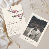 Mehrfarbige Hochzeit von Wasserfarben Einladung