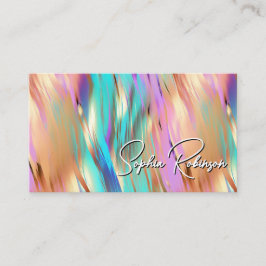 Mehrfarbige Holografie-Visitenkarte Rabattkarte