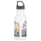 Mehrfarbige Irische / Blumengarten Edelstahlflasche (Rückseite)