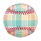 Mehrfarbige Karo-Gingham Baseball (Rückseite)