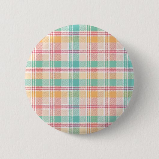 Mehrfarbige Karo-Gingham Button (Vorderseite)