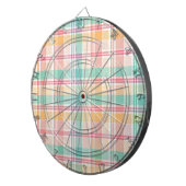 Mehrfarbige Karo-Gingham Dartscheibe (Vorderseite rechts)