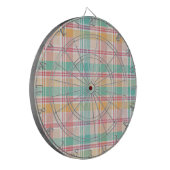 Mehrfarbige Karo-Gingham Dartscheibe (Vorderseite Links)