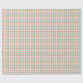 Mehrfarbige Karo-Gingham Geschenkpapier (Flach)