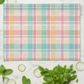 Mehrfarbige Karo-Gingham Geschirrtuch (Gefaltet)