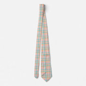 Mehrfarbige Karo-Gingham Krawatte (Rückseite)