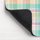 Mehrfarbige Karo-Gingham Mousepad (Ecke)