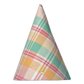Mehrfarbige Karo-Gingham Partyhütchen (Rechts)