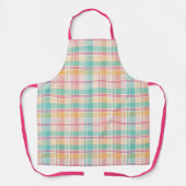 Mehrfarbige Karo-Gingham Schürze (Vorderseite)