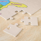 mehrfarbige Karte der Vereinigten Staaten Puzzle (Seite)