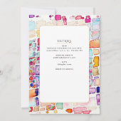 Mehrfarbige katholische Hochzeit der Brautmesse Einladung (Rückseite)