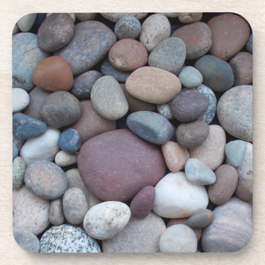 mehrfarbige Kies Getränkeuntersetzer (Vorderseite)