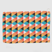 mehrfarbige kleine Dreiecke Golfhandtuch (Horizontal)