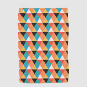 mehrfarbige kleine Dreiecke Golfhandtuch (Vorderseite)