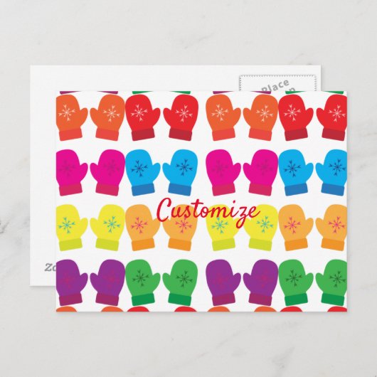 mehrfarbige Knitterfütter Thunder_Cove Postkarte (Vorne/Hinten)