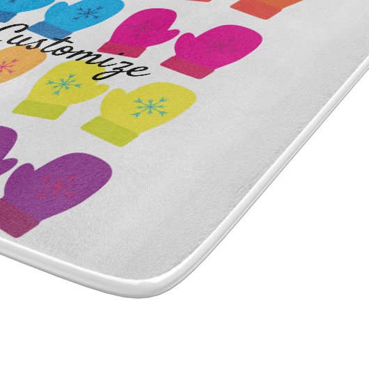 mehrfarbige Knitterfütter Thunder_Cove Schneidebrett (Ecke)