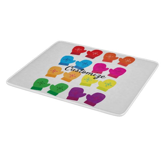 mehrfarbige Knitterfütter Thunder_Cove Schneidebrett (Ecke)