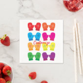 mehrfarbige Knitterfütter Thunder_Cove Serviette (Beispiel)