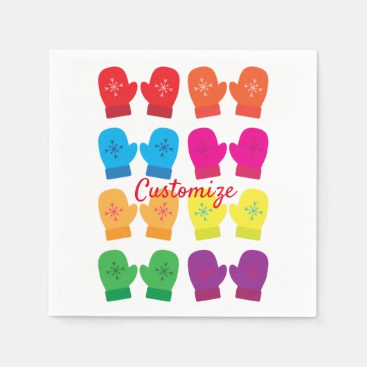 mehrfarbige Knitterfütter Thunder_Cove Serviette (Vorderseite)