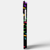 mehrfarbige Konfetti in schwarz Case-Mate iPhone Hülle (Rückseite / Links)