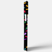 mehrfarbige Konfetti in schwarz Case-Mate iPhone Hülle (Rückseite / Rechts)