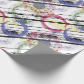 mehrfarbige Kreise Geschenkpapier (Ecke)