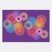 mehrfarbige Kreise Geschenkpapier Set (Vorderseite 3)