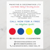 mehrfarbige Kreise, Maler und Dekorator Flyer (Vorne)