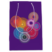 mehrfarbige Kreise Mittlere Geschenktüte (Vorderseite)