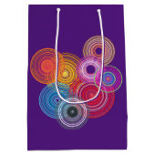 mehrfarbige Kreise Mittlere Geschenktüte (Rückseite)