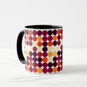 Mehrfarbige Kreise Tasse (Vorderseite Links)